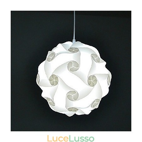 Lampada a sospensione moderna fai da te a forma di palla da 40 cm Lampada a sospensione moderna fai da te a forma di palla da 40 cm