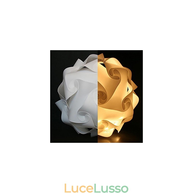 Lampada a sospensione moderna fai da te a forma di palla da 40 cm