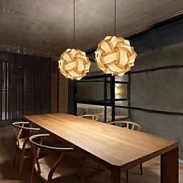 Lampada a sospensione moderna fai da te a forma di palla da 40 cm