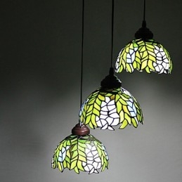 Lampadario in vetro colorato di arti creative rurali europee che restaura i modi antichi Lampada Luce