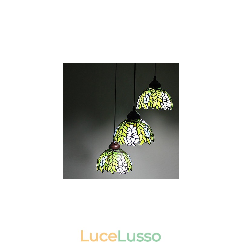 Lampadario in vetro colorato di arti creative rurali europee che restaura i modi antichi Lampada Luce