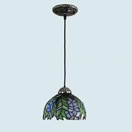 Lampadario in vetro colorato di arti creative rurali europee che restaura i modi antichi Lampada Luce