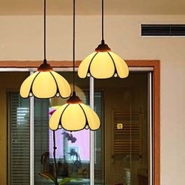 Lampadario in vetro colorato di arti creative rurali europee che restaura i modi antichi Lampada Luce