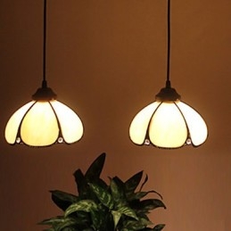 Lampadario in vetro colorato di arti creative rurali europee che restaura i modi antichi Lampada Luce