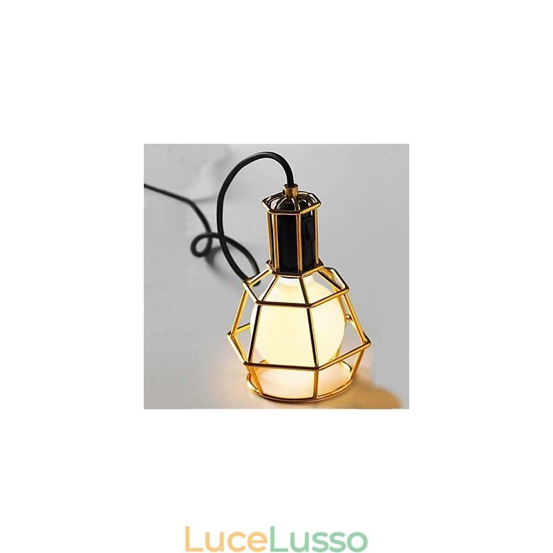 Lampada a sospensione in metallo elettroplaccato Country Garage