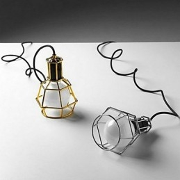 Lampada a sospensione in metallo elettroplaccato Country Garage