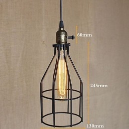 Lampadario piccolo retrò industriale americano