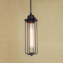 Lampadario rustico in ferro battuto con luce pastorale a flauto
