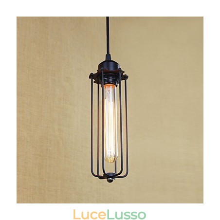 Lampadario rustico in ferro battuto con luce pastorale a flauto Lampadario rustico in ferro battuto con luce pastorale a flauto