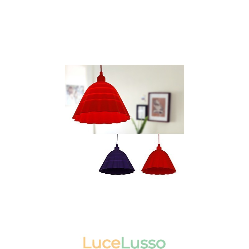 Lampada a sospensione in silicone moderna contemporanea soggiorno letto sala da pranzo bambini