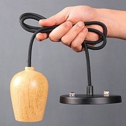 Paese Mini Stile Altri Legno Bambù Lampada a sospensione Garage