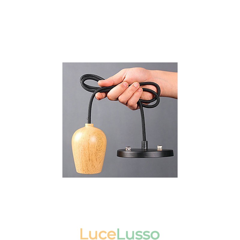 Paese Mini Stile Altri Legno Bambù Lampada a sospensione Garage