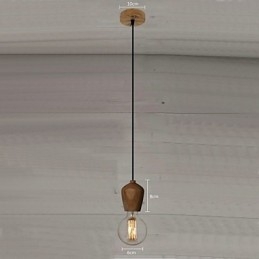 Paese Mini Stile Altri Legno Bambù Lampada a sospensione Garage
