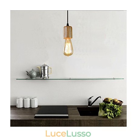 Lampade a sospensione tradizionali classiche vintage retrò country garage legno bambù Lampade a sospensione tradizionali classiche vintage retrò country garage legno bambù
