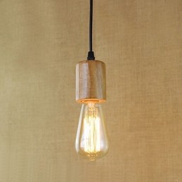 Lampade a sospensione tradizionali classiche vintage retrò country garage legno bambù