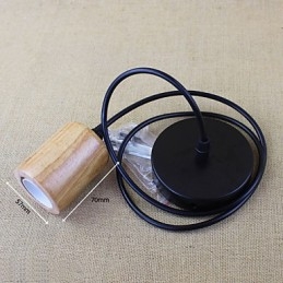 Lampade a sospensione tradizionali classiche vintage retrò country garage legno bambù
