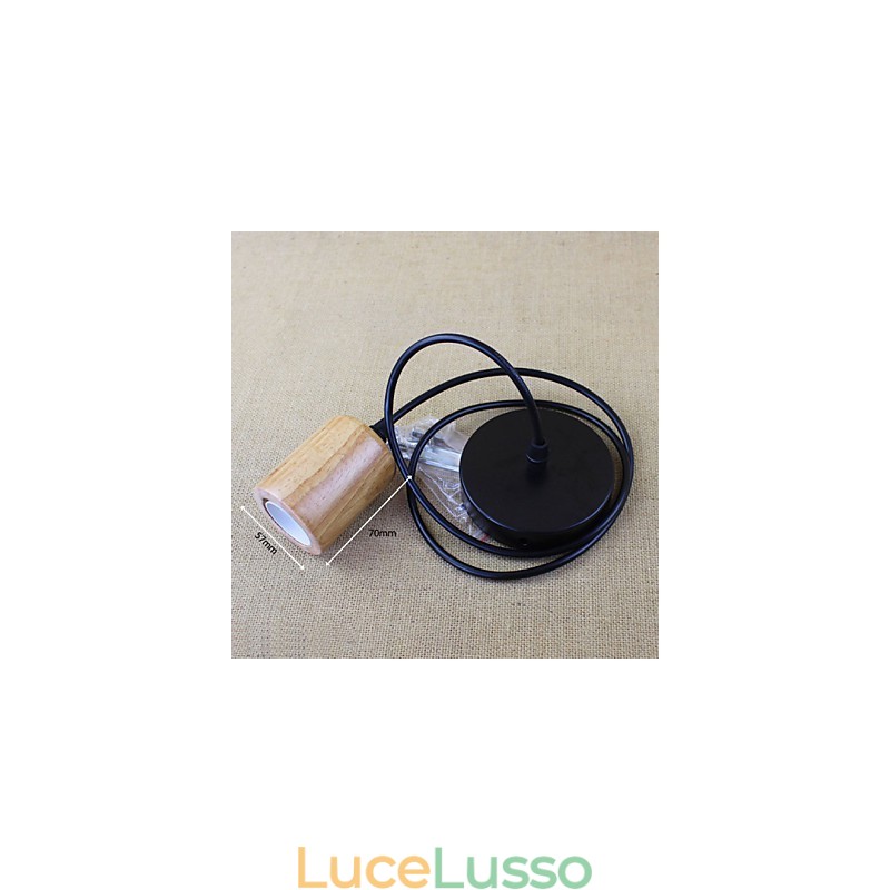 Lampade a sospensione tradizionali classiche vintage retrò country garage legno bambù
