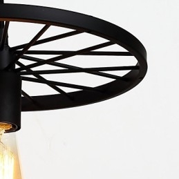 Lampadari a sospensione retrò Loft Lampadario in ferro battuto stile industriale americano