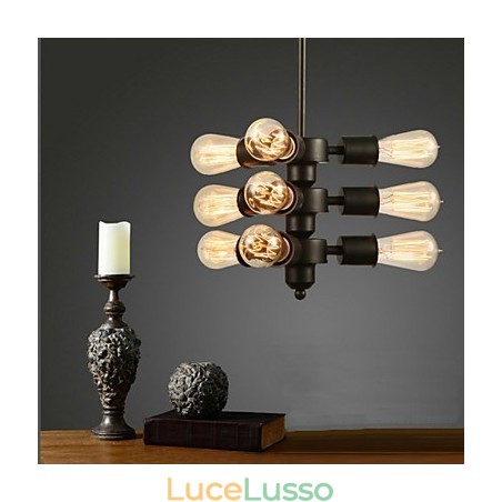Lampadario retrò Edison Lampadario retrò Edison