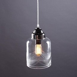 Moderno Contemporaneo Tradizionale Classico Vintage Lanterna Country Nichel Vetro Lampada a Sospensione Sala da Pranzo