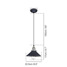 Lampade a sospensione tradizionali classiche vintage retrò in metallo