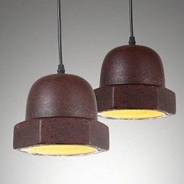 Lampada a sospensione in ceramica vintage Edison, illuminazione industriale, illuminazione a sospensione per la casa