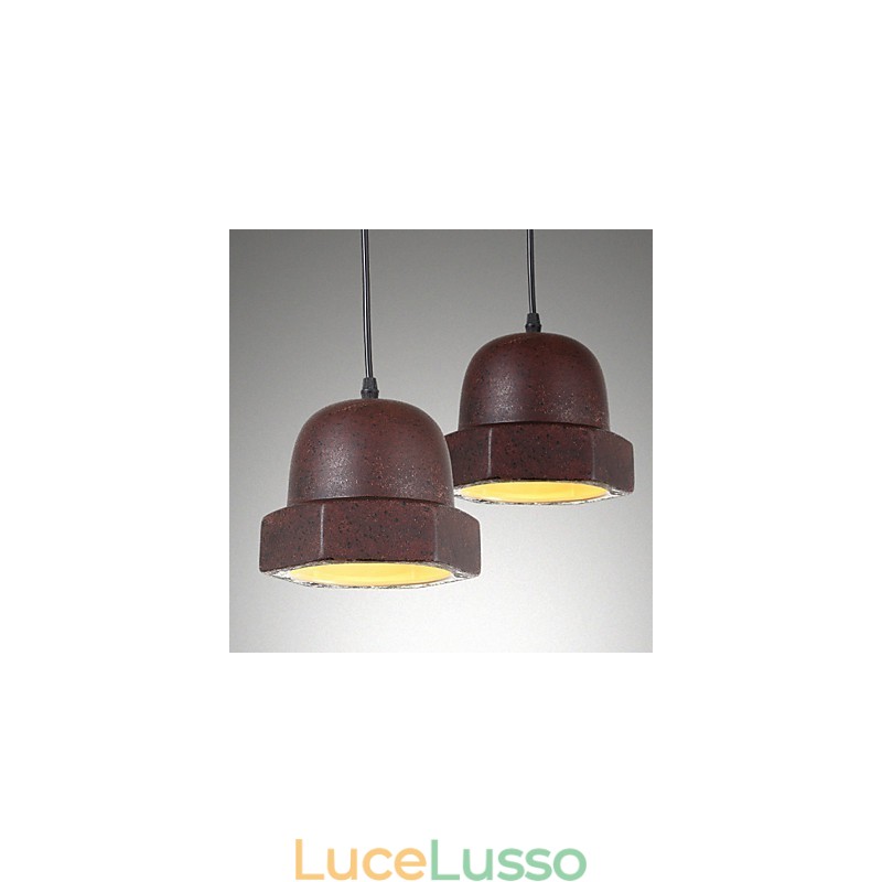 Lampada a sospensione in ceramica vintage Edison, illuminazione industriale, illuminazione a sospensione per la casa