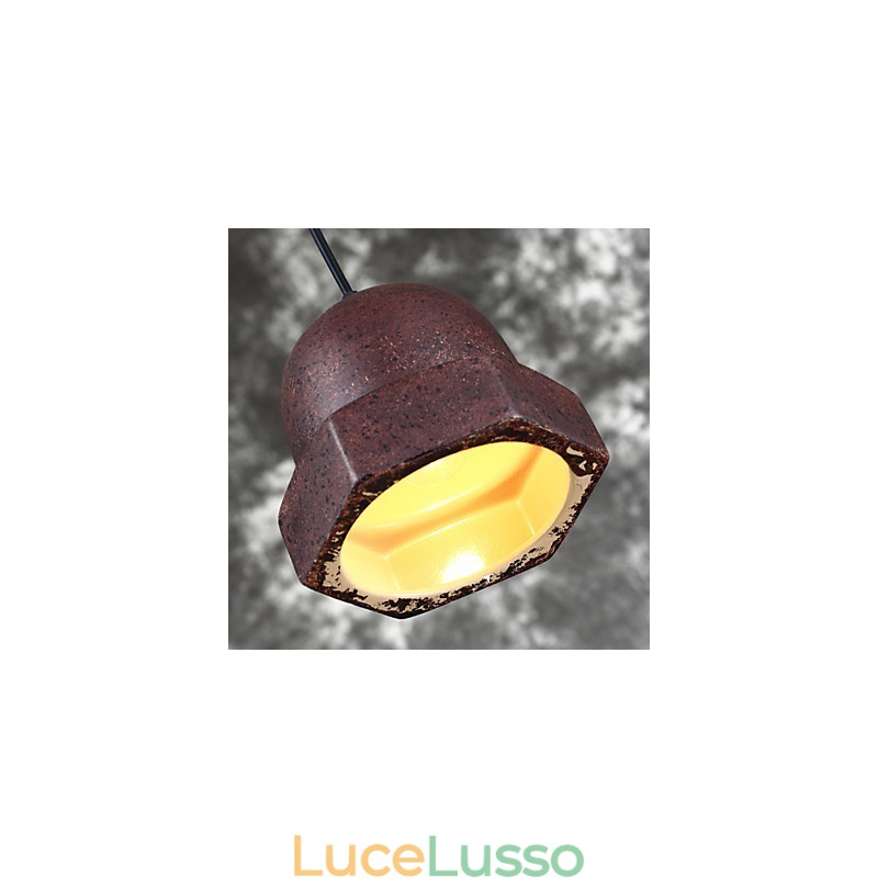 Lampada a sospensione in ceramica vintage Edison, illuminazione industriale, illuminazione a sospensione per la casa