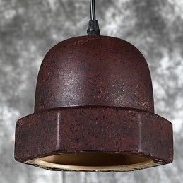 Lampada a sospensione in ceramica vintage Edison, illuminazione industriale, illuminazione a sospensione per la casa