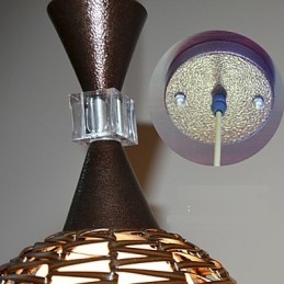 Lampada a sospensione classica contratta in stile rurale Cany Art Weaving
