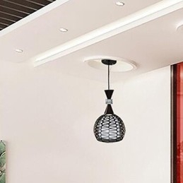 Lampada a sospensione classica contratta in stile rurale Cany Art Weaving