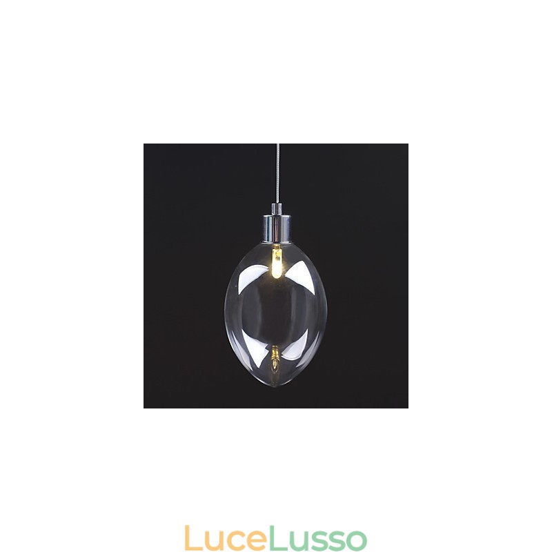 Lampada a sospensione moderna contemporanea tradizionale classica in metallo cromato per bambini
