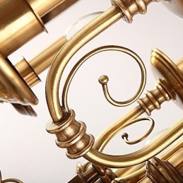 Lampadario Tradizionale Classico Rustico Lodge Metallo