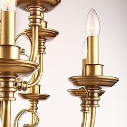 Lampadario Tradizionale Classico Rustico Lodge Metallo