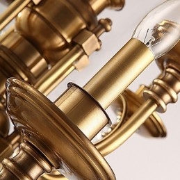 Lampadario Tradizionale Classico Rustico Lodge Metallo