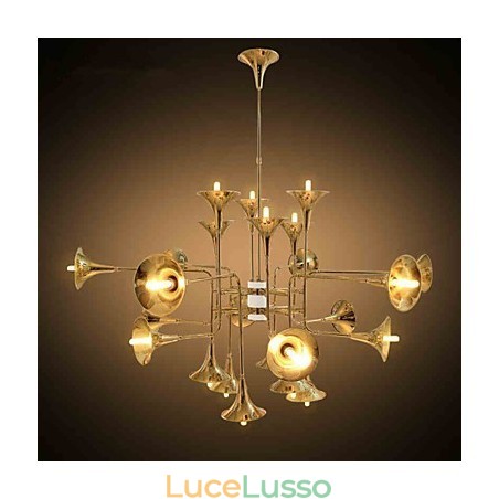 Lampadario in metallo elettroplaccato stile Country Mini Lampadario in metallo elettroplaccato stile Country Mini