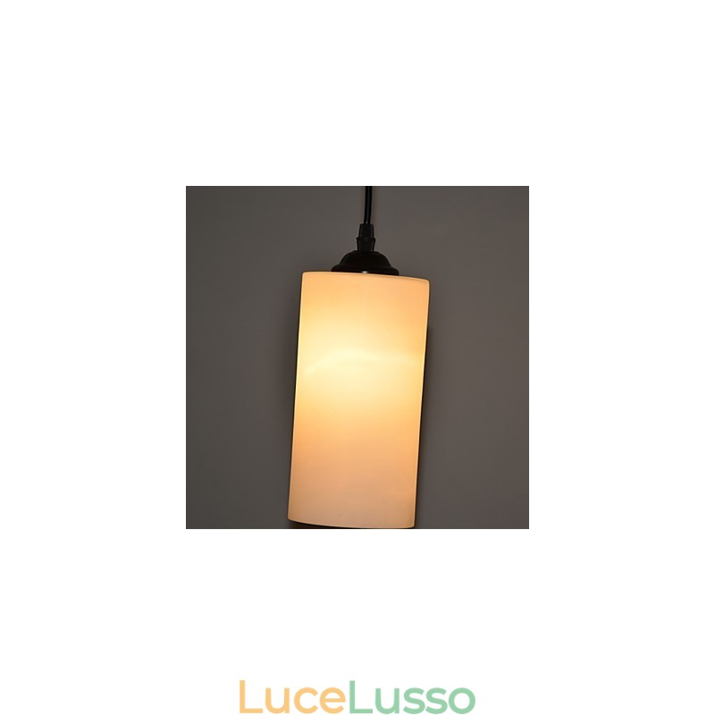 Lampada a goccia con testa singola in vetro dritto rotondo