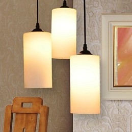 Lampada a goccia con testa singola in vetro dritto rotondo