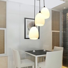 Lampadario a forma di palla di vetro creativa contemporanea e contratta