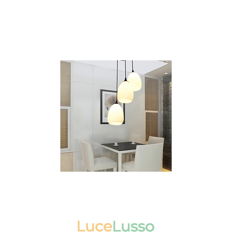 Lampadario a forma di palla di vetro creativa contemporanea e contratta