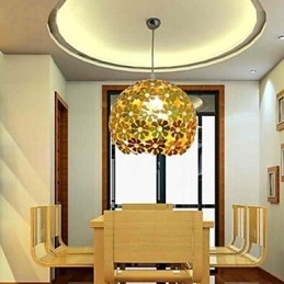 Lampadario moderno contemporaneo in metallo dorato in stile mini cristallo