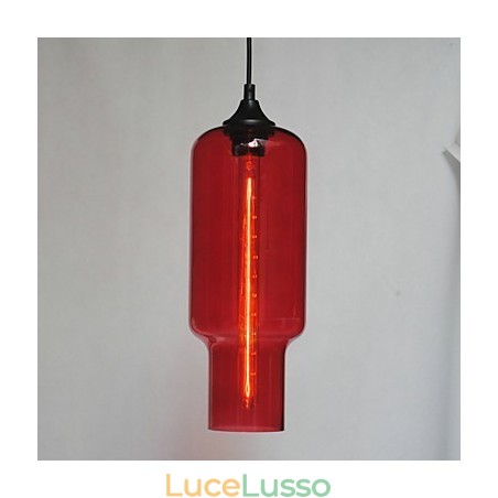 Moderno pendente in vetro con design a bolle marroni Moderno pendente in vetro con design a bolle marroni