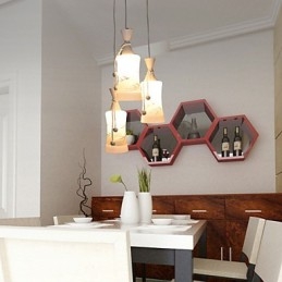 Lampada a goccia con foglie di aria calda creativa