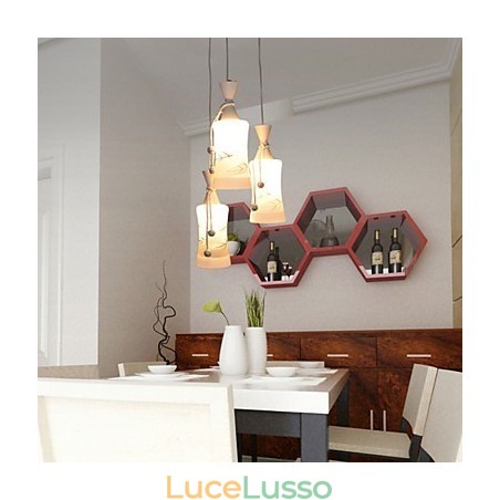 Lampada a goccia con foglie di aria calda creativa Lampada a goccia con foglie di aria calda creativa