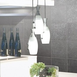 Lampada a goccia con foglie di aria calda creativa