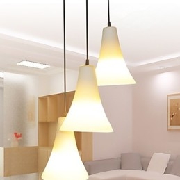 Cono a imbuto Tipo di cono Testa singola A forma di tromba Lampada a forma di pasto in vetro Semplice lampada a goccia