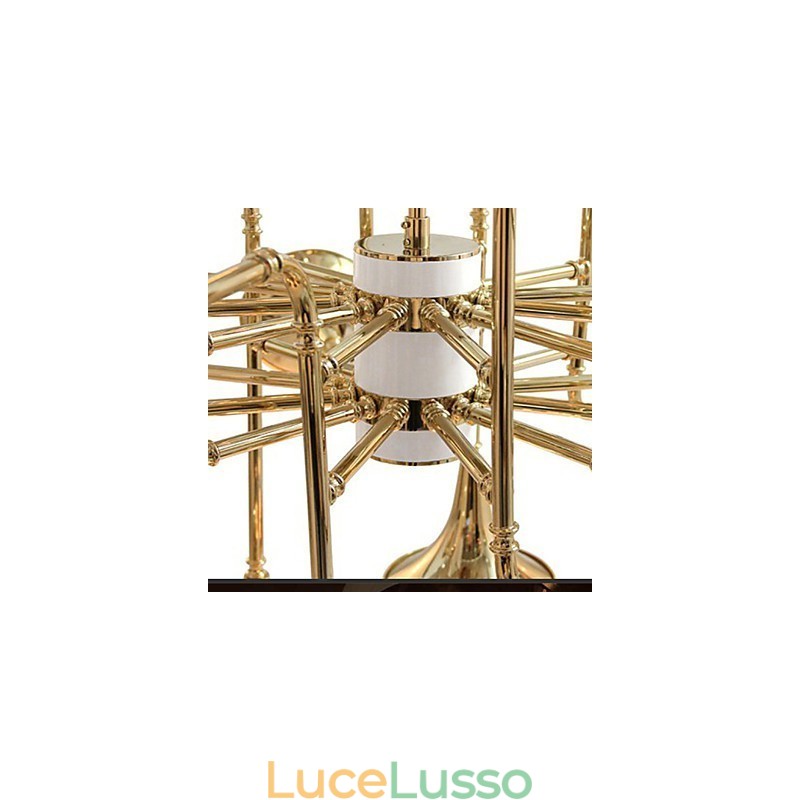 Lampadario in metallo elettroplaccato stile Country Mini