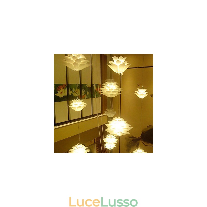 Lampada DropLight con decorazione moderna Lotus