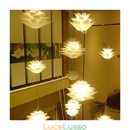 Lampada DropLight con decorazione moderna Lotus Lampada DropLight con decorazione moderna Lotus