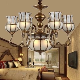 Lampadario Tradizionale Classico Rustico Lodge Metallo